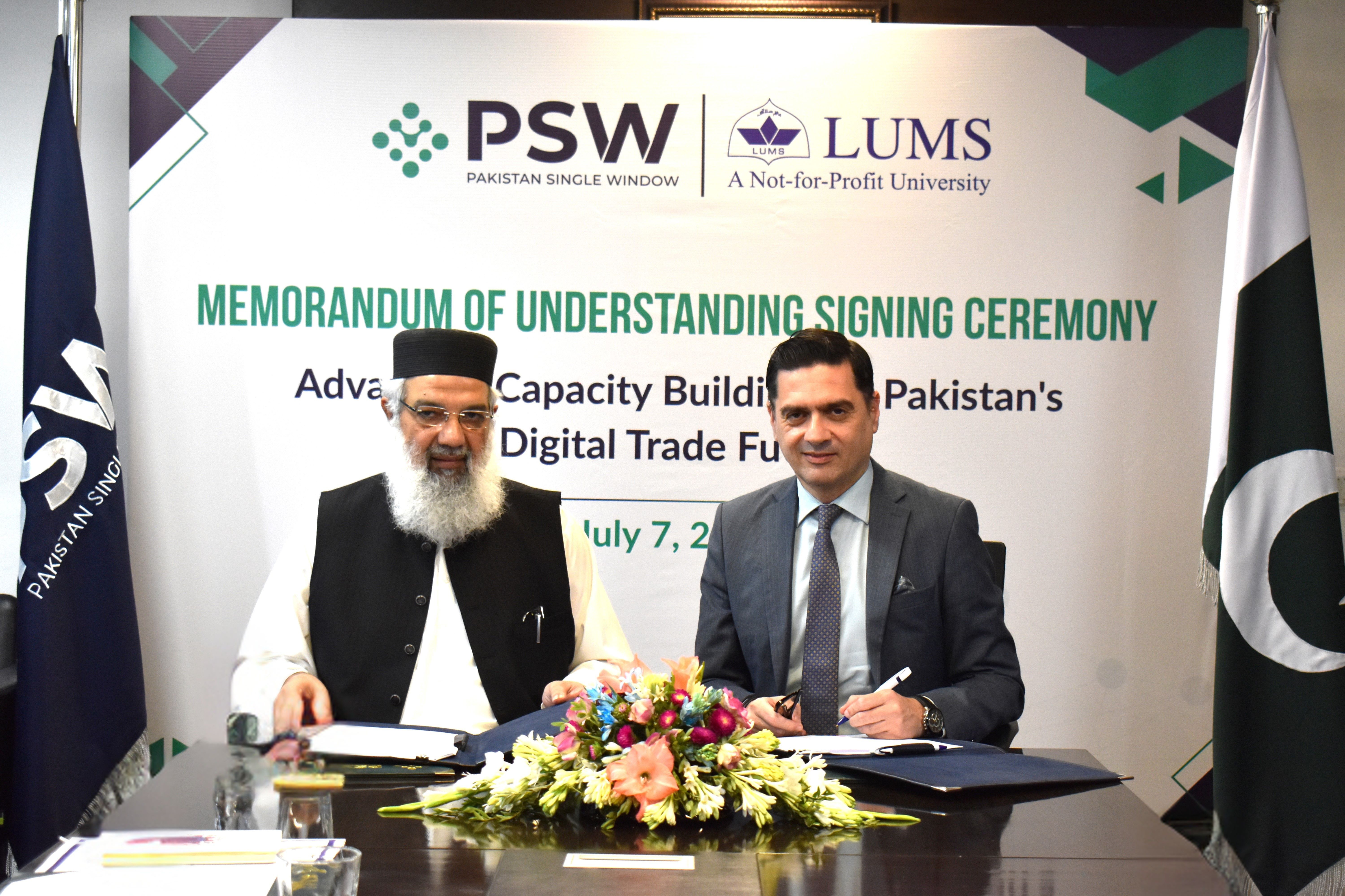 PSW and Lahore University of Management Sciences (LUMS) MoU